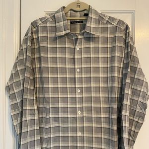 Theory men’s button down. Black & cream. Size XL. Excellent condition.